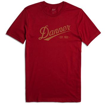 Danner Distressed Logo SS Tee Kläder Dam Röda | SE4603DN