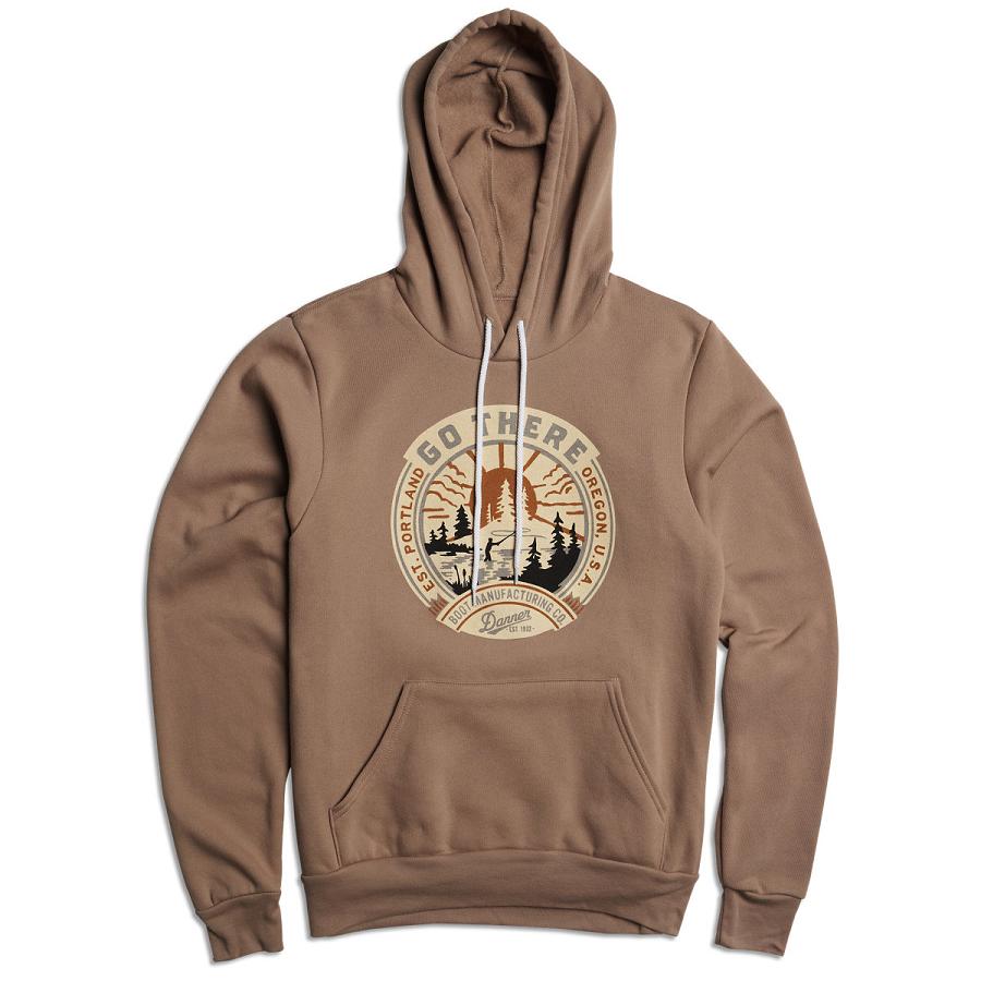 Danner Go There Pullover Hoodie Kläder Herr Bruna | SE5022MA