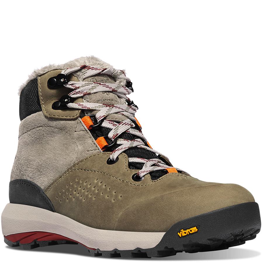 Danner Inquire Mid Insulated Vandringskängor Dam Röda Olivgröna | SE4421SO