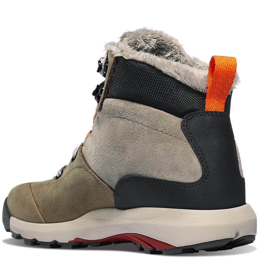 Danner Inquire Mid Insulated Vandringskängor Dam Röda Olivgröna | SE4421SO