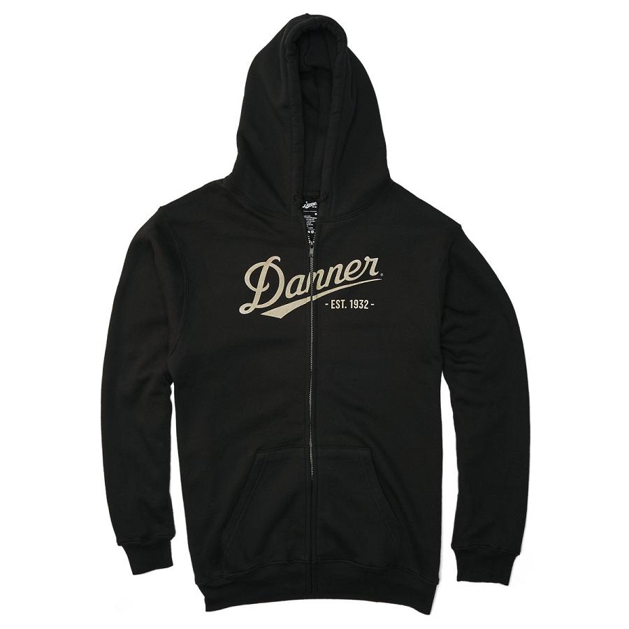 Danner Logo Hoodie Zip-Up Kläder Dam Svarta | SE4605AP