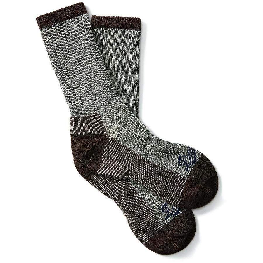 Danner Merino Midweight Arbets Socks Crew Strumpor Dam Bruna | SE4537MA