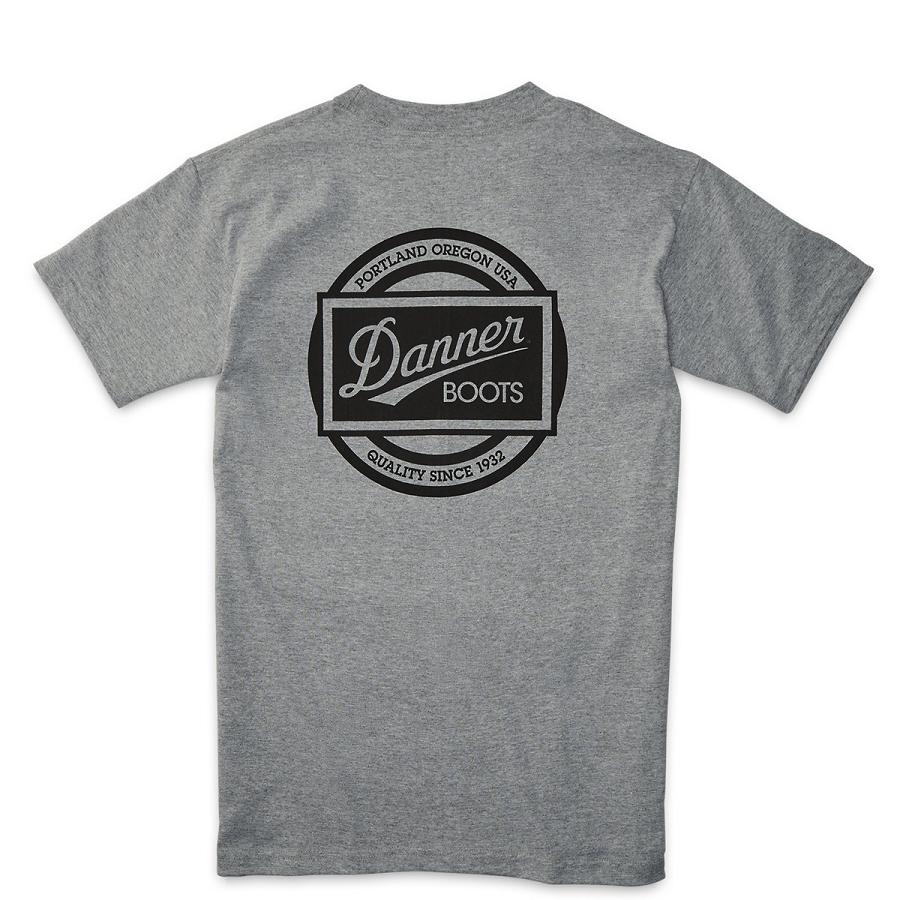 Danner Pocket T-Shirt 1970\'s Logo Kläder Herr Silver | SE5017TV